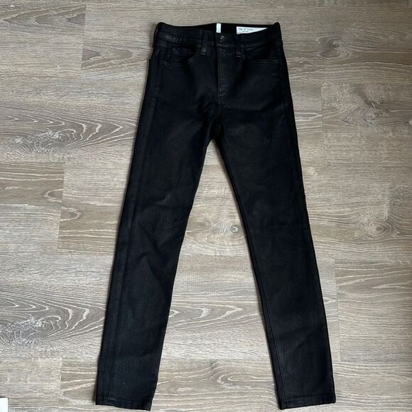 RAG & BONE Coated High-Rise Skinny Jeans - Picture 2 of 15